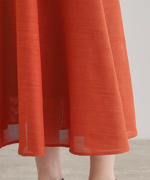 grove / グローブ ロング・マキシ丈スカート | 【大人のリゾートスタイル/SETUP】麻調フレアスカート | 詳細19