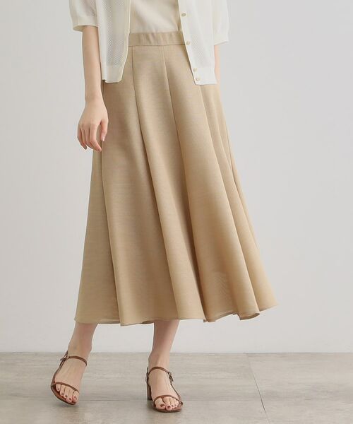 grove / グローブ ロング・マキシ丈スカート | 【大人のリゾートスタイル/SETUP】麻調フレアスカート | 詳細5