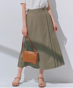 grove / グローブ ロング・マキシ丈スカート | 【大人のニュアンス】リネン混サイドタックスカート