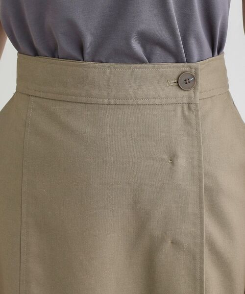 grove / グローブ ロング・マキシ丈スカート | 【大人のニュアンス】リネン混サイドタックスカート | 詳細13