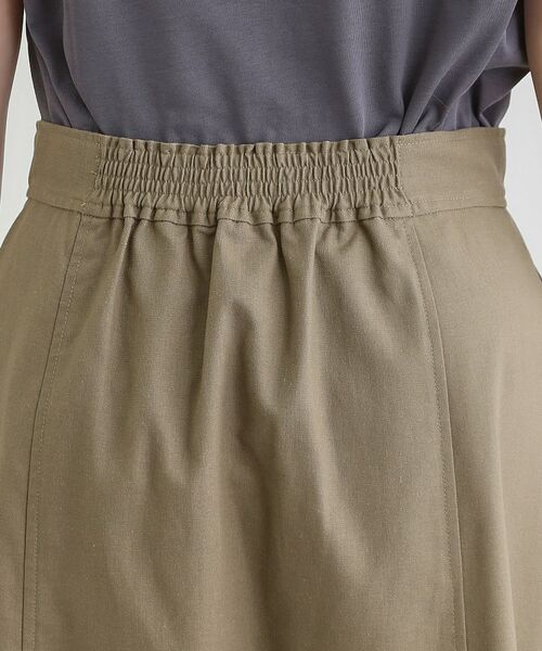 grove / グローブ ロング・マキシ丈スカート | 【大人のニュアンス】リネン混サイドタックスカート | 詳細15