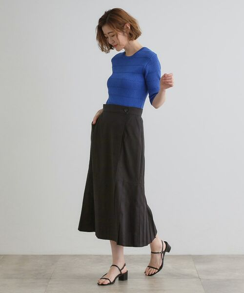 grove / グローブ ロング・マキシ丈スカート | 【大人のニュアンス】リネン混サイドタックスカート | 詳細2