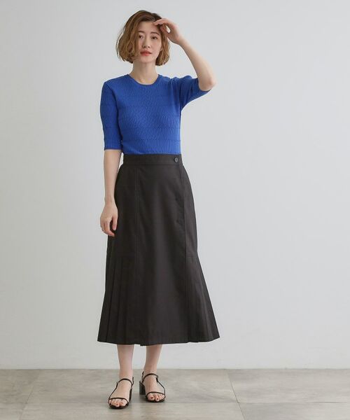 grove / グローブ ロング・マキシ丈スカート | 【大人のニュアンス】リネン混サイドタックスカート | 詳細3