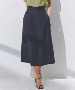grove / グローブ ロング・マキシ丈スカート | エレガントに着こなすラップ風タックスカート