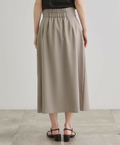 grove / グローブ ロング・マキシ丈スカート | エレガントに着こなすラップ風タックスカート | 詳細15