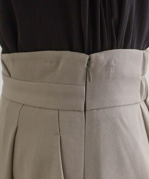 grove / グローブ ロング・マキシ丈スカート | エレガントに着こなすラップ風タックスカート | 詳細17