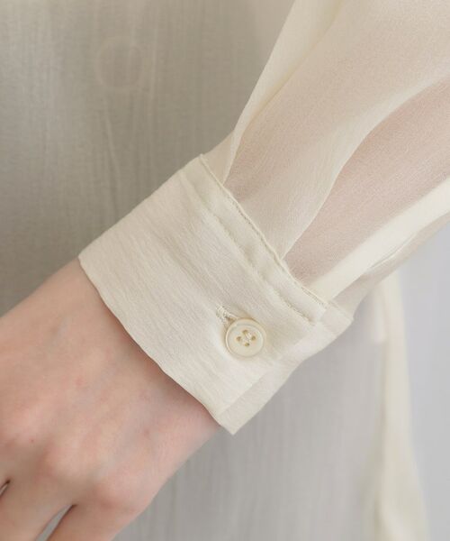 grove / グローブ シャツ・ブラウス | 【大人の抜け感スタイル】ストライプアソートシアーオーバーシャツ | 詳細25