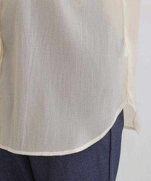 grove / グローブ シャツ・ブラウス | 【大人の抜け感スタイル】ストライプアソートシアーオーバーシャツ | 詳細26