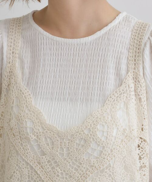 grove / グローブ シャツ・ブラウス | 1枚でお洒落に決まるレースビスチェ×ブラウスSET | 詳細24