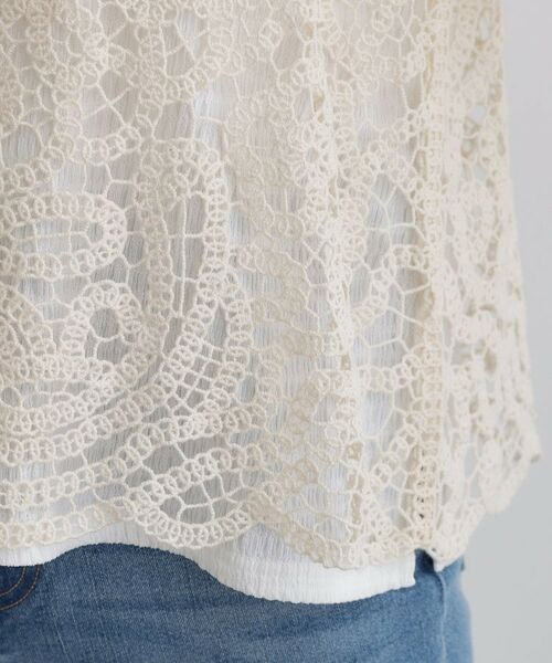 grove / グローブ シャツ・ブラウス | 1枚でお洒落に決まるレースビスチェ×ブラウスSET | 詳細27