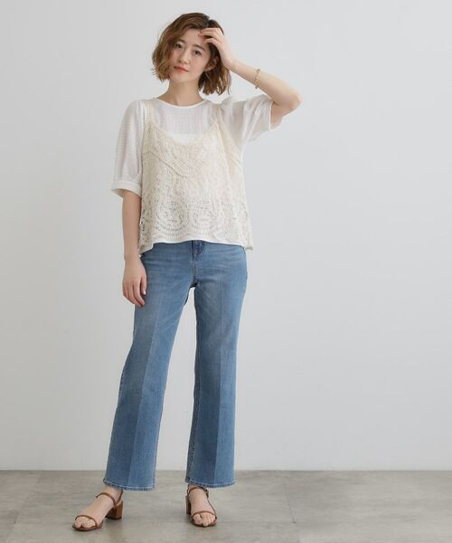 grove / グローブ シャツ・ブラウス | 1枚でお洒落に決まるレースビスチェ×ブラウスSET | 詳細3