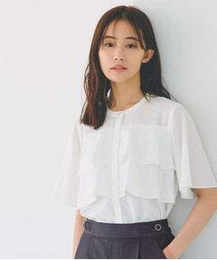 grove / グローブ シャツ・ブラウス | 甘さを抑えた大人のラッフルフリルブラウス
