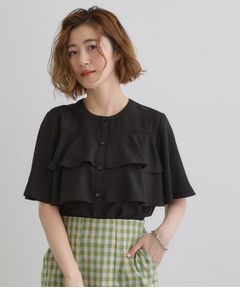 grove / グローブ シャツ・ブラウス | 甘さを抑えた大人のラッフルフリルブラウス
