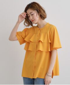 grove / グローブ シャツ・ブラウス | 甘さを抑えた大人のラッフルフリルブラウス