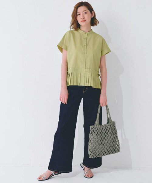 grove / グローブ シャツ・ブラウス | キレイに見えて嬉しい 裾プリーツシャツ | 詳細12