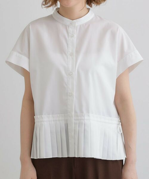 grove / グローブ シャツ・ブラウス | キレイに見えて嬉しい 裾プリーツシャツ | 詳細14