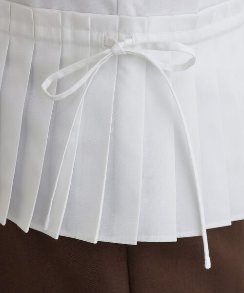 grove / グローブ シャツ・ブラウス | キレイに見えて嬉しい 裾プリーツシャツ | 詳細20