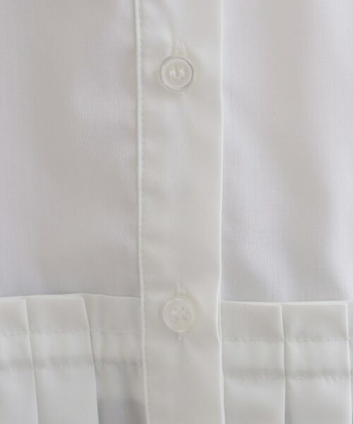 grove / グローブ シャツ・ブラウス | キレイに見えて嬉しい 裾プリーツシャツ | 詳細4
