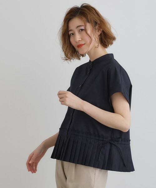 grove / グローブ シャツ・ブラウス | キレイに見えて嬉しい 裾プリーツシャツ | 詳細6