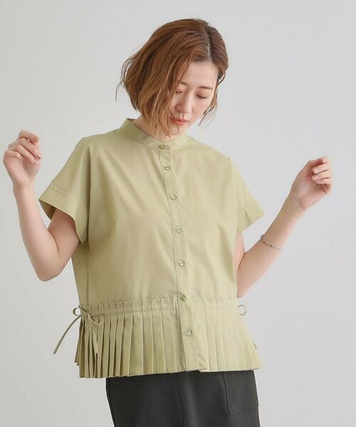 grove / グローブ シャツ・ブラウス | キレイに見えて嬉しい 裾プリーツシャツ | 詳細9