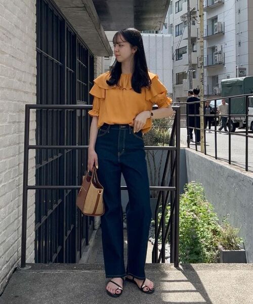 grove / グローブ シャツ・ブラウス | 麻調ダブルフリルブラウス | 詳細15