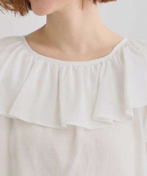 grove / グローブ シャツ・ブラウス | 麻調ダブルフリルブラウス | 詳細20