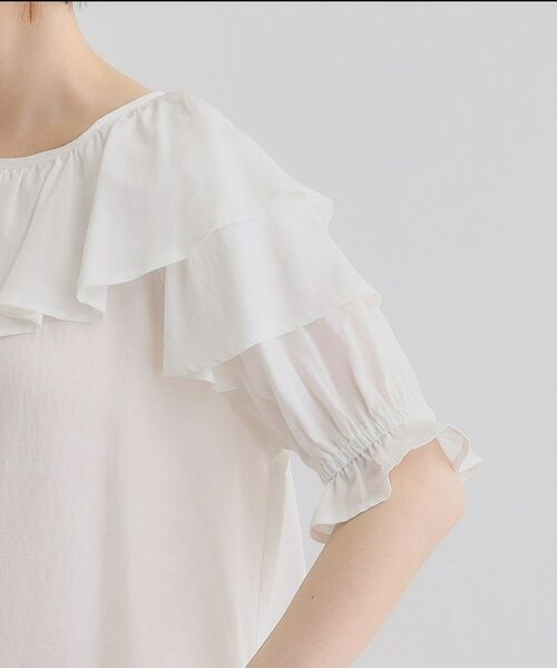 grove / グローブ シャツ・ブラウス | 麻調ダブルフリルブラウス | 詳細22