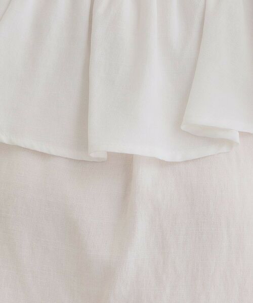 grove / グローブ シャツ・ブラウス | 麻調ダブルフリルブラウス | 詳細5