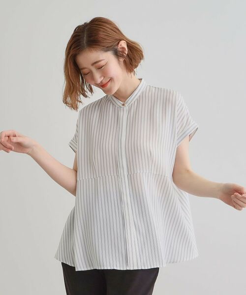 grove / グローブ シャツ・ブラウス | きちんと感もこなれ感も1枚で叶う 優秀ペプラムシャツブラウス | 詳細14