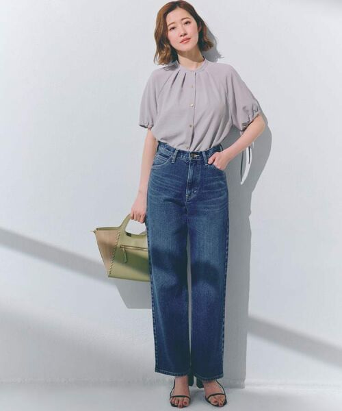 grove / グローブ シャツ・ブラウス | 【洗える・シワになりにくい】麻調スリーブドロストブラウス | 詳細9