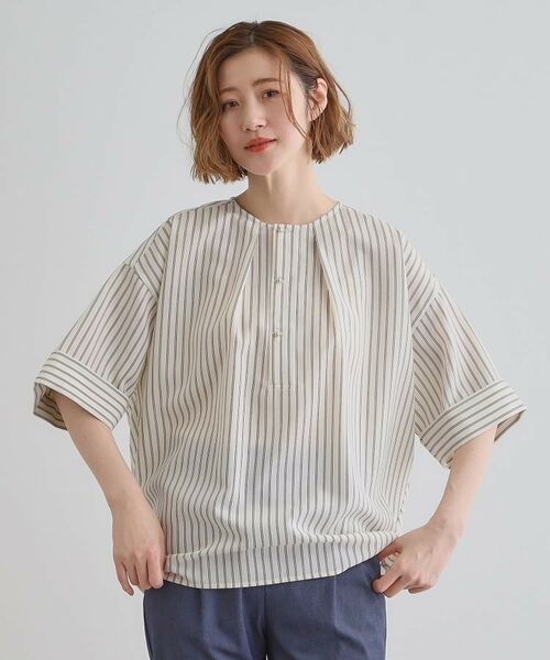 grove / グローブ シャツ・ブラウス | ドルマンタックシャツ | 詳細10