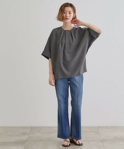 grove / グローブ シャツ・ブラウス | ドルマンタックシャツ | 詳細3