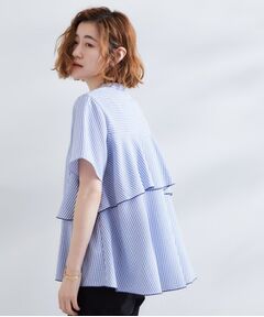 grove / グローブ シャツ・ブラウス | 【360°抜かりない】ストライプアソートバックフレアブラウス