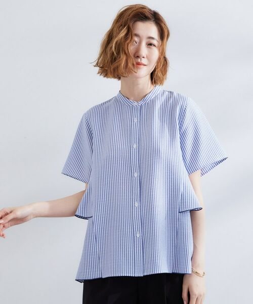 grove / グローブ シャツ・ブラウス | 【360°抜かりない】ストライプアソートバックフレアブラウス | 詳細13