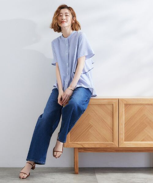 grove / グローブ シャツ・ブラウス | 【360°抜かりない】ストライプアソートバックフレアブラウス | 詳細19