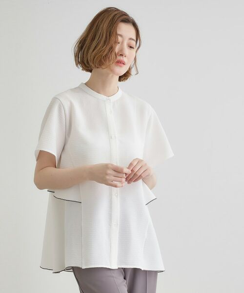 grove / グローブ シャツ・ブラウス | 【360°抜かりない】ストライプアソートバックフレアブラウス | 詳細2