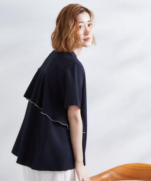 grove / グローブ シャツ・ブラウス | 【360°抜かりない】ストライプアソートバックフレアブラウス | 詳細6