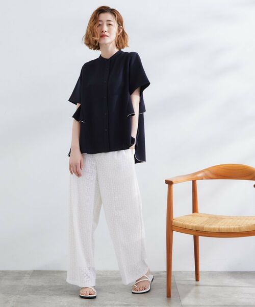 grove / グローブ シャツ・ブラウス | 【360°抜かりない】ストライプアソートバックフレアブラウス | 詳細7