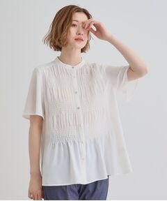 grove / グローブ シャツ・ブラウス | 大人の抜け感シアースラブシャーリングブラウス