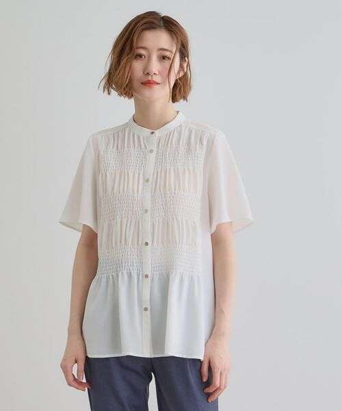 grove / グローブ シャツ・ブラウス | 大人の抜け感シアースラブシャーリングブラウス | 詳細1