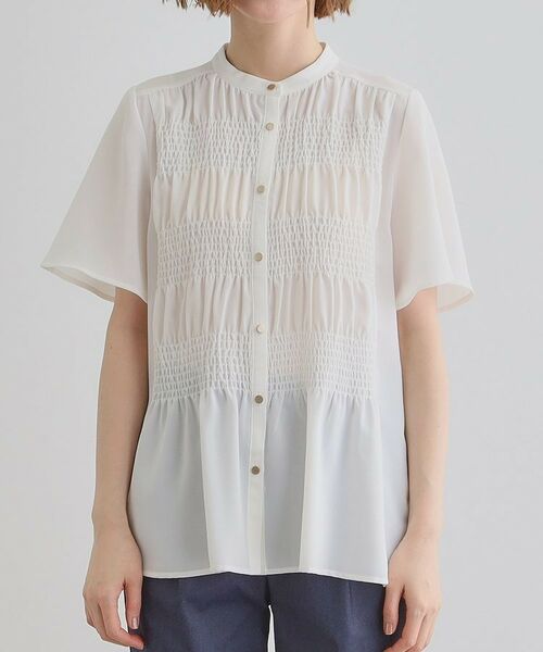 grove / グローブ シャツ・ブラウス | 大人の抜け感シアースラブシャーリングブラウス | 詳細18