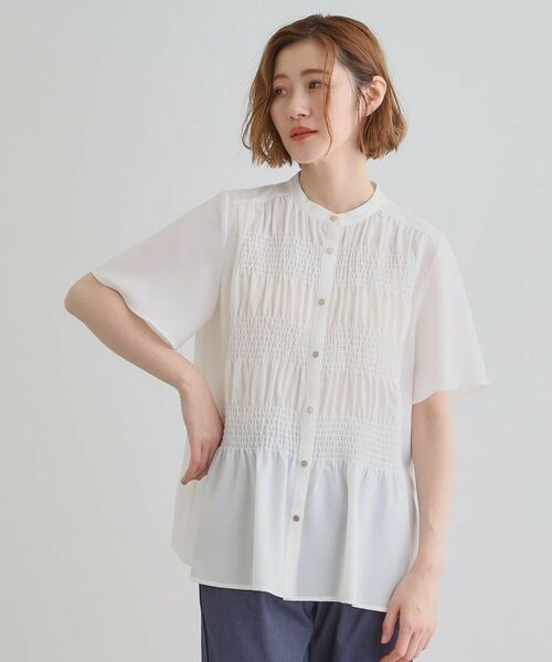 grove / グローブ シャツ・ブラウス | 大人の抜け感シアースラブシャーリングブラウス | 詳細2