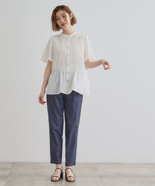 grove / グローブ シャツ・ブラウス | 大人の抜け感シアースラブシャーリングブラウス | 詳細3