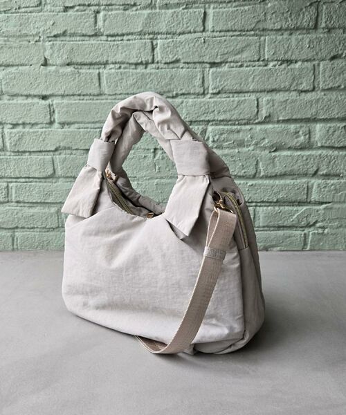 grove / グローブ トートバッグ | 【晴れの日も雨の日も】撥水アオリハンドルノットナイロン2WAYトート | 詳細11