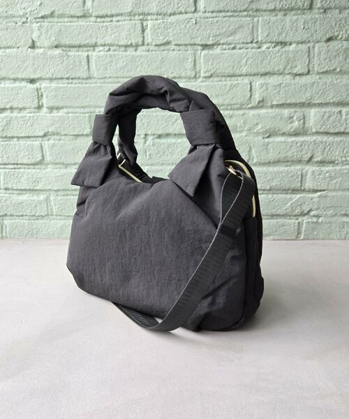 grove / グローブ トートバッグ | 【晴れの日も雨の日も】撥水アオリハンドルノットナイロン2WAYトート | 詳細13