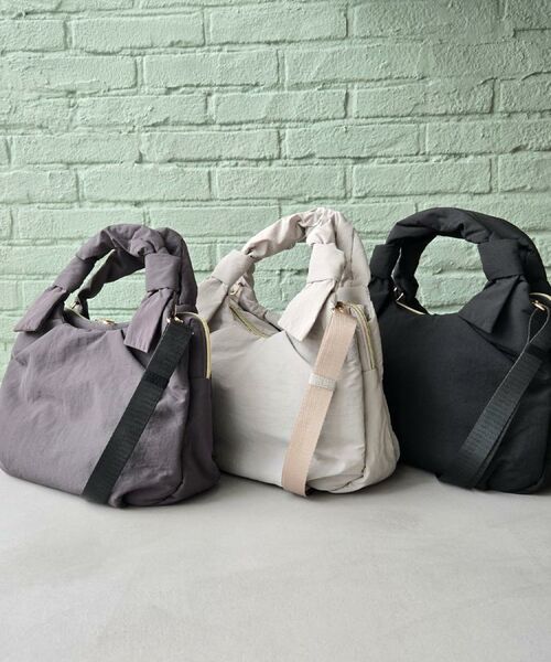 grove / グローブ トートバッグ | 【晴れの日も雨の日も】撥水アオリハンドルノットナイロン2WAYトート | 詳細25