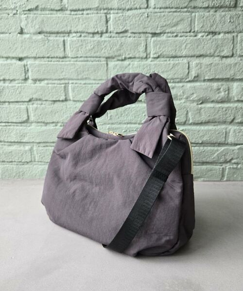 grove / グローブ トートバッグ | 【晴れの日も雨の日も】撥水アオリハンドルノットナイロン2WAYトート | 詳細9