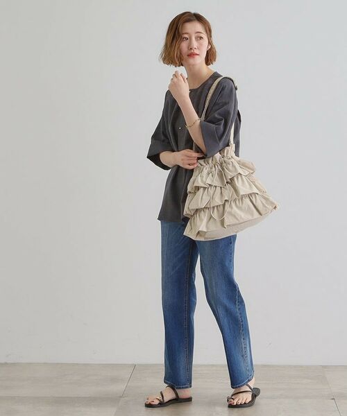 grove / グローブ ショルダーバッグ | 【晴れの日も雨の日も】撥水ティアードドロストショルダー | 詳細2