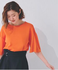 grove / グローブ ニット・セーター | 【嬉しい機能付き】やわらかドライタッチシアーフレアスリーブニット