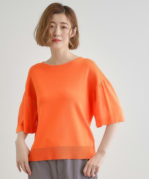 grove / グローブ ニット・セーター | 【嬉しい機能付き】やわらかドライタッチシアーフレアスリーブニット | 詳細18